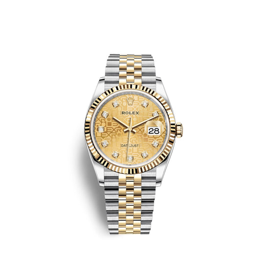 Rolex Datejust 36, 18k Yellow Gold and Stainless Steel, 36mm, Ref# 126233-0033