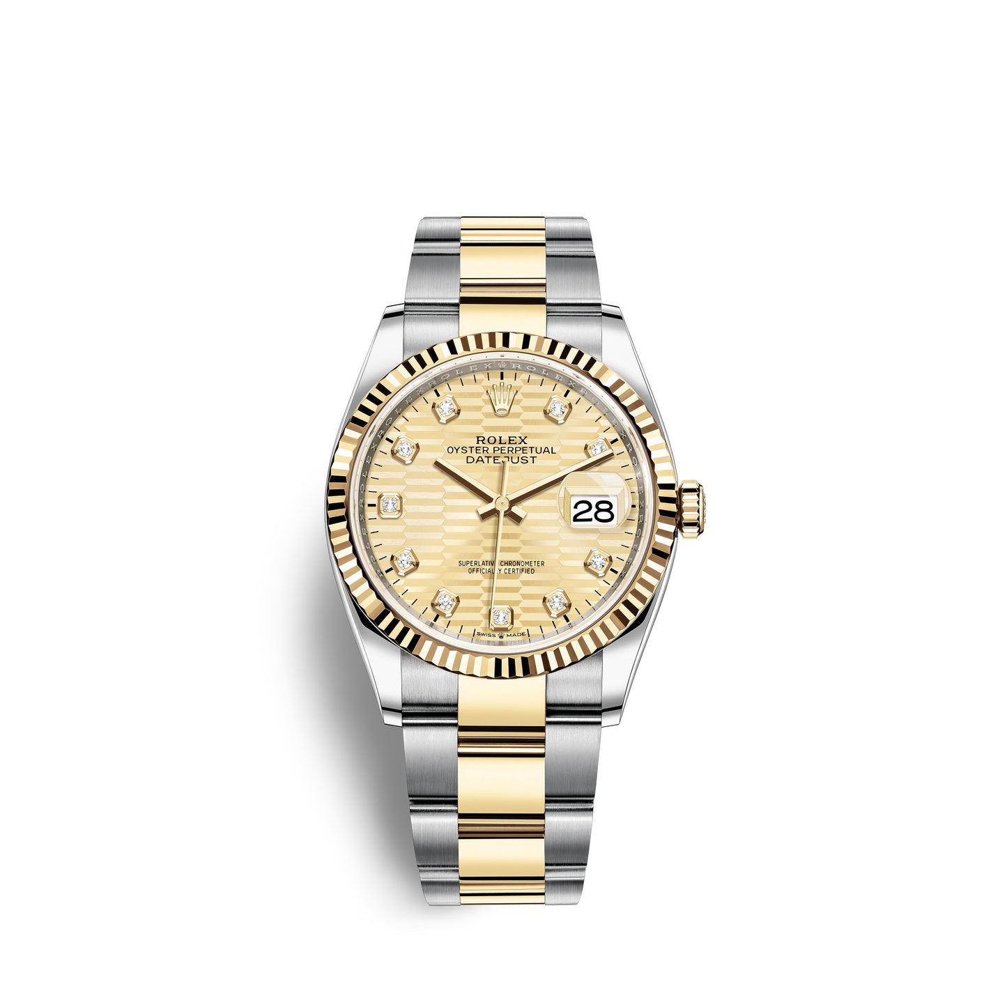 Rolex Datejust 36mm, Oystersteel and 18k Yellow Gold, Ref# 126233-0046