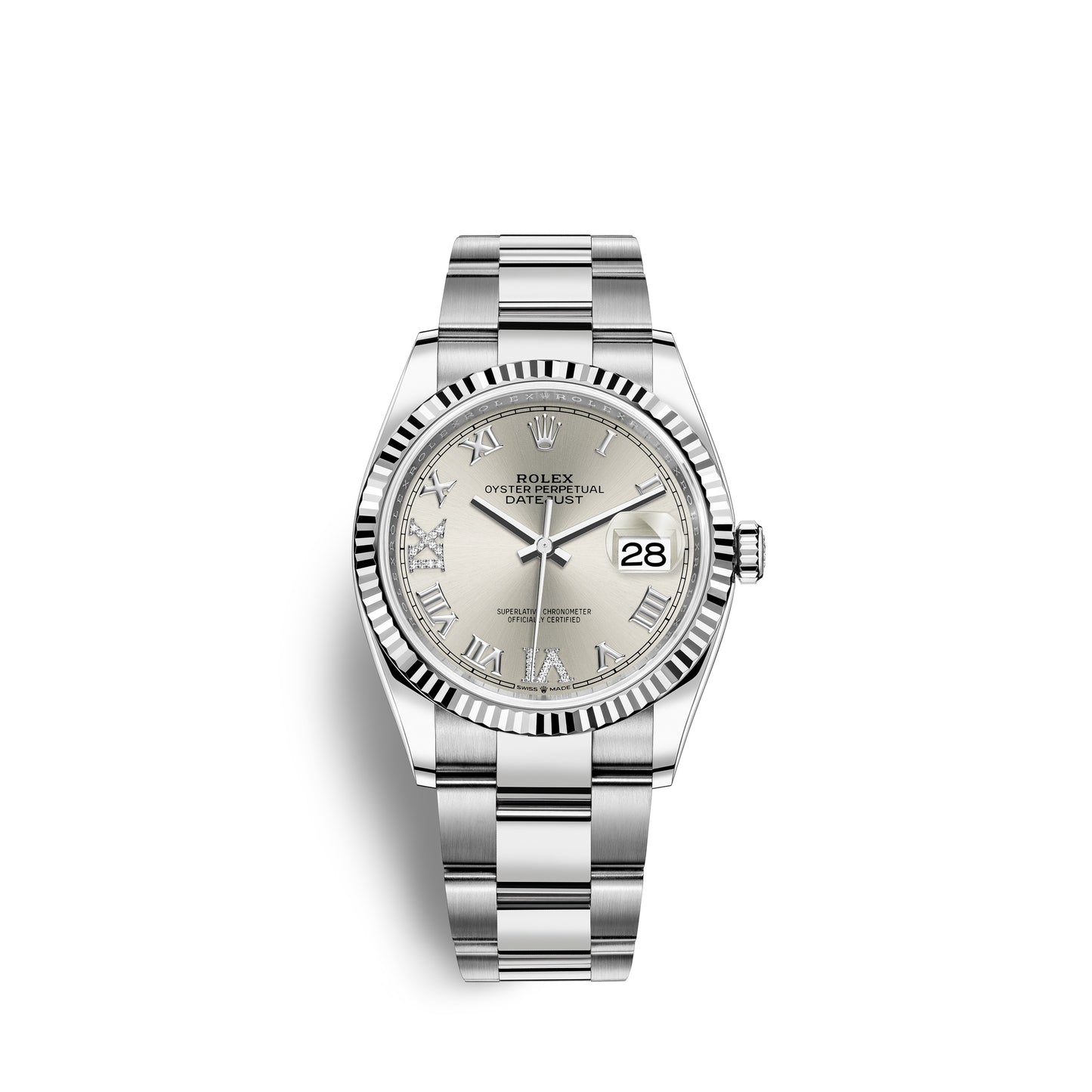 Rolex Datejust 36, Stainless Steel and 18k White Gold, 36mm, Ref# 126234-0030