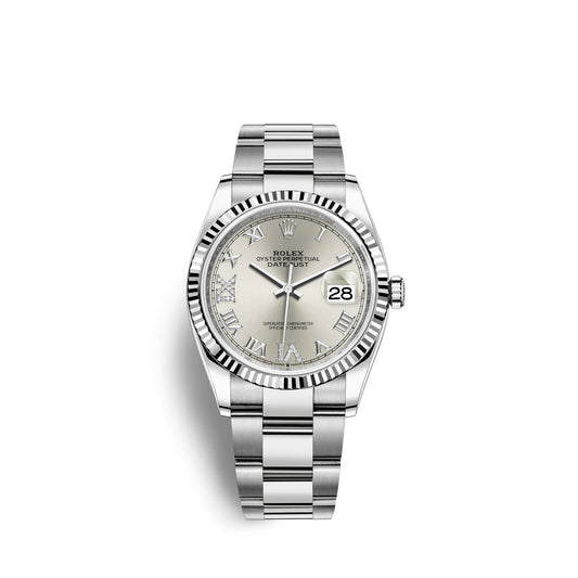 Rolex Datejust 36, Stainless Steel and 18k White Gold, 36mm, Ref# 126234-0030