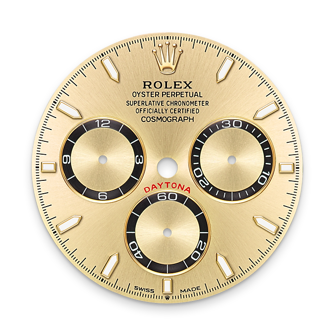 Rolex Cosmograph Daytona 40mm, 18k Yellow Gold, Ref# 126518ln-0010, Dial