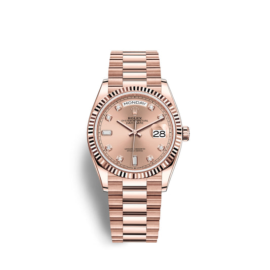 Rolex Day-Date 36 Everose gold Ref# 128235-0009