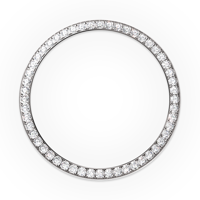 Rolex Day-Date 36, 18k White Gold, 36mm, Ref# 128349rbr-0031, Bezel