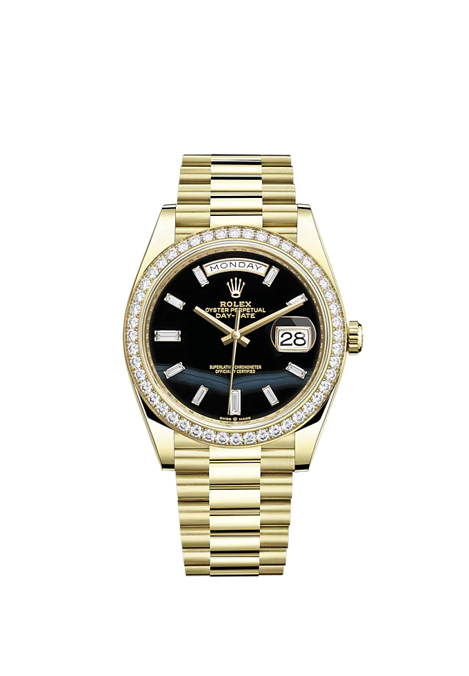 Rolex Day Date 40mm 18k Yellow Gold and Diamonds Ref 228348rbr