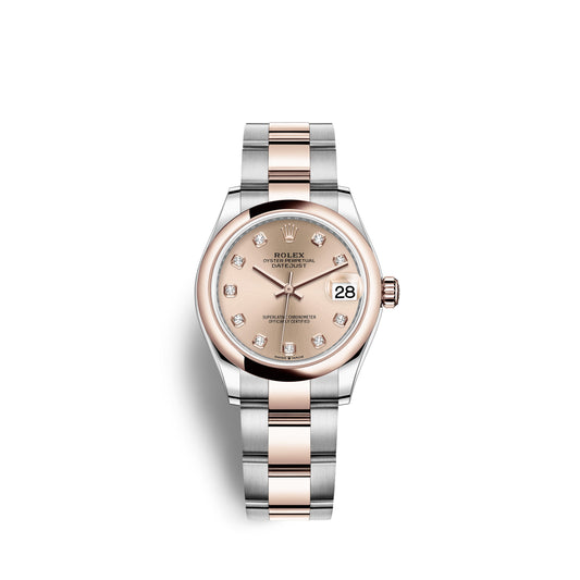 Rolex Datejust 31, Oystersteel and Everose gold, Ref# 278241-0023