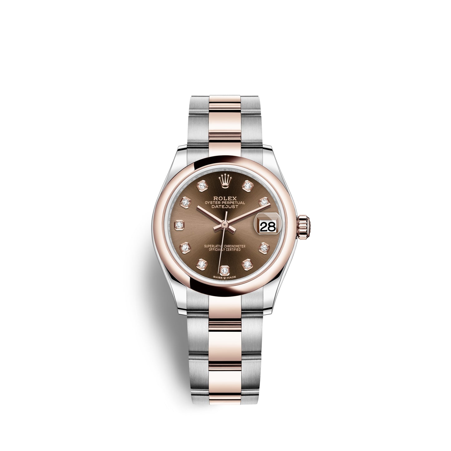 Rolex Datejust 31, Oystersteel and Everose gold, Ref# 278241-0027