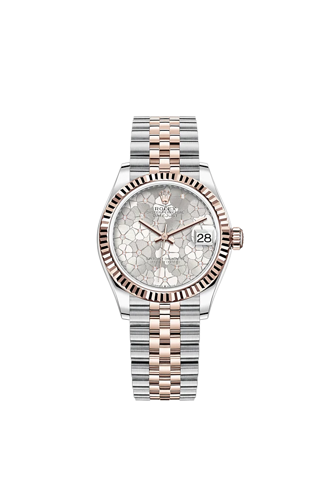 Rolex Datejust 31mm, Oystersteel and 18k Everose Gold and Diamonds, Ref# 278271-0032