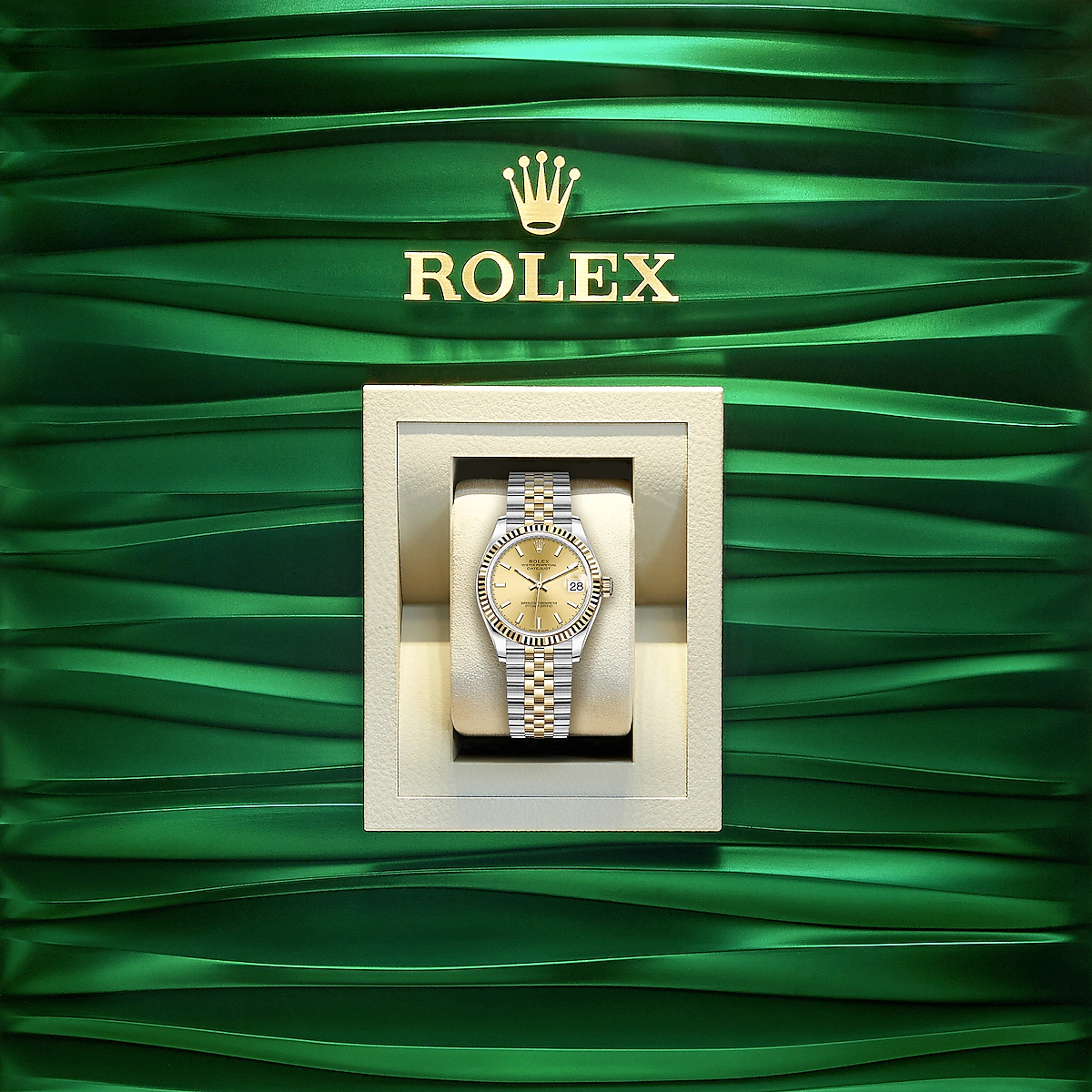 Rolex Datejust 31, Oystersteel and 18k Yellow Gold, Ref# 278273-0014, Watch in box