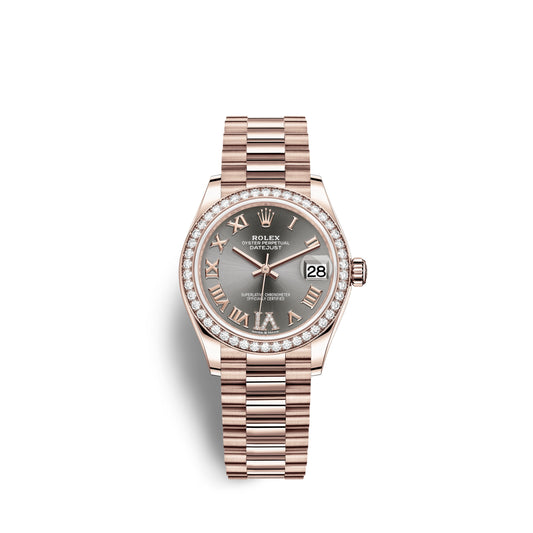 Rolex Datejust 31, 18kt Everose Gold, Ref# 278285RBR-0027