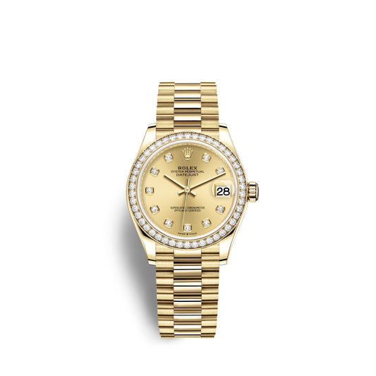 Rolex Datejust 31, 18kt Yellow Gold, Ref# 278288RBR-0005