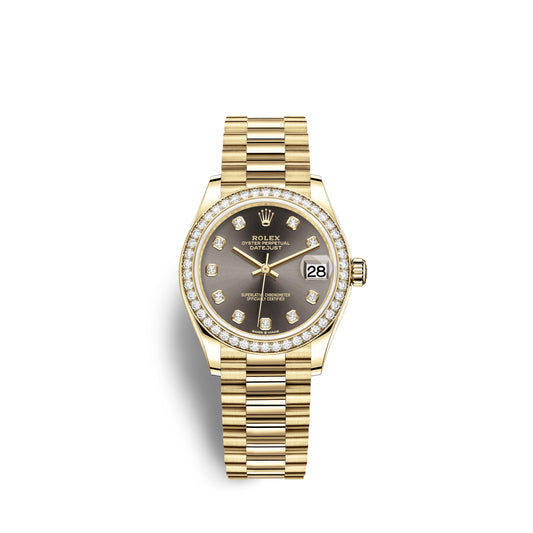 Rolex Datejust 31, 18kt Yellow Gold, Ref# 278288RBR-0030