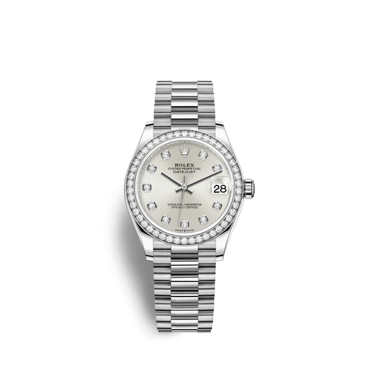 Rolex Datejust 31, 18kt White Gold, Ref# 278289RBR-0021