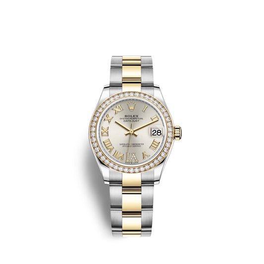 Rolex Datejust 31, Oystersteel, 18kt Yellow Gold and diamonds, Ref# 278383RBR-0003