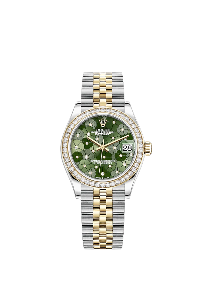 Rolex Datejust 31mm Oystersteel and 18k Yellow Gold with Diamonds Ref 278383rbr 0032