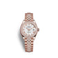 Rolex Lady-Datejust 28, 18kt Everose Gold and diamonds, Ref# 279135RBR-0024