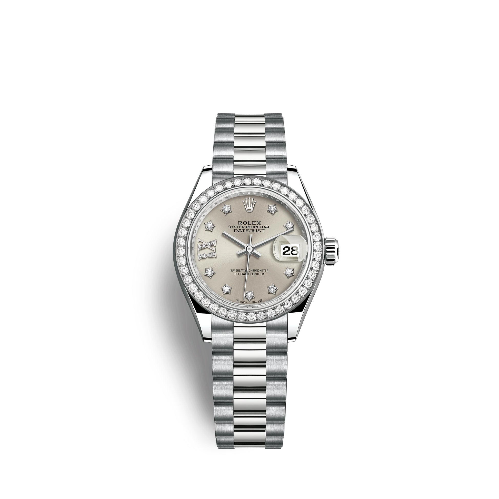 Rolex Lady Datejust 28mm 18k White Gold Ref 279139rbr 0003