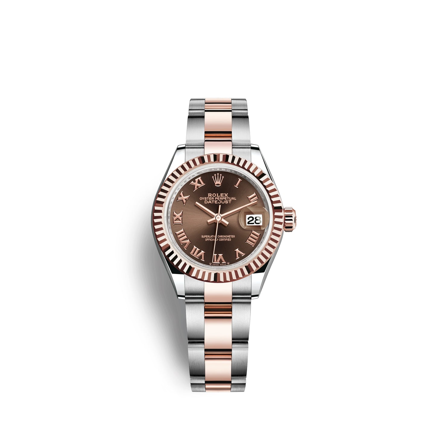 Rolex Lady-Datejust 28, Oystersteel and 18k Everose Gold, Ref# 279171-0010