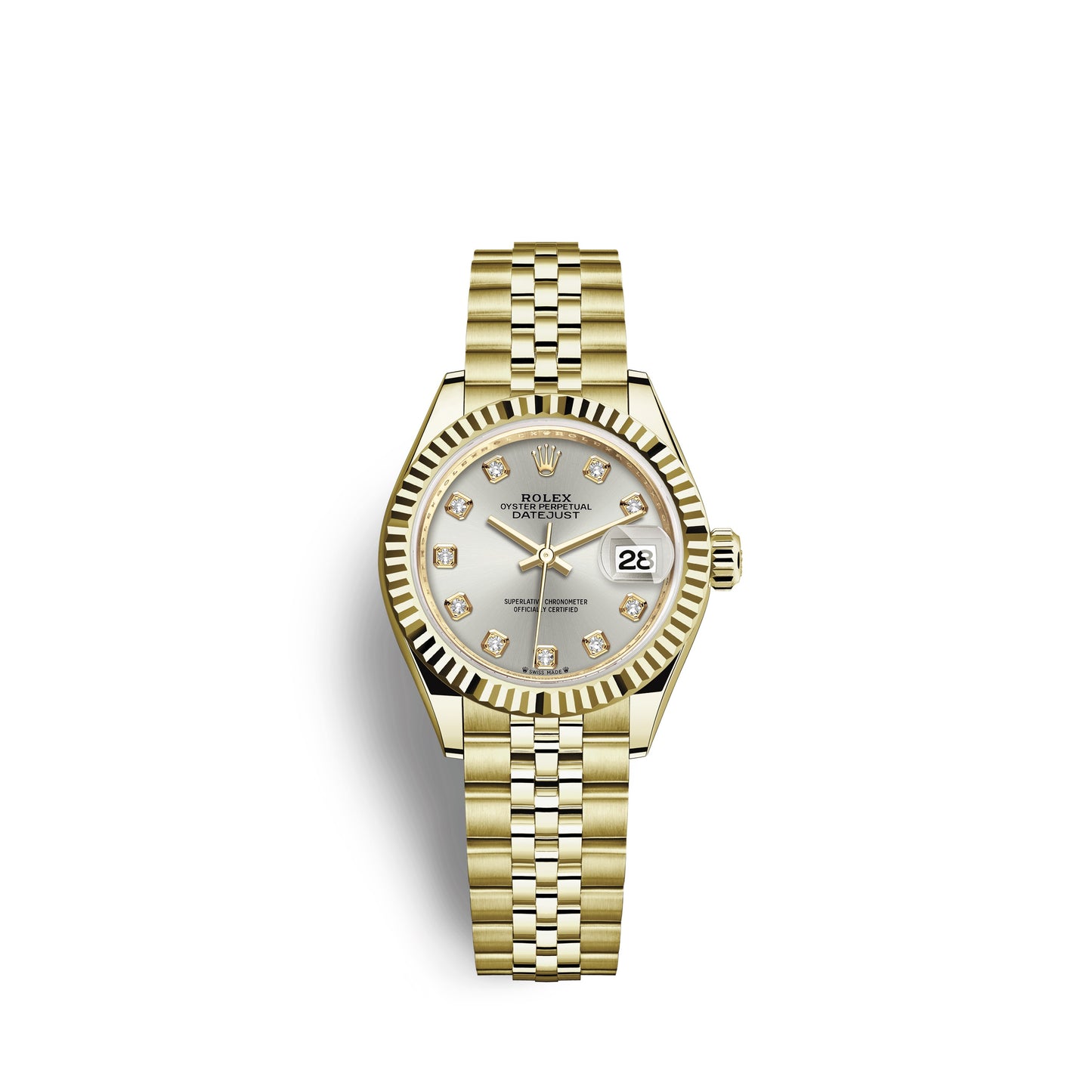 Rolex Lady-Datejust 28, 18k Yellow Gold, Ref# 279178-0016