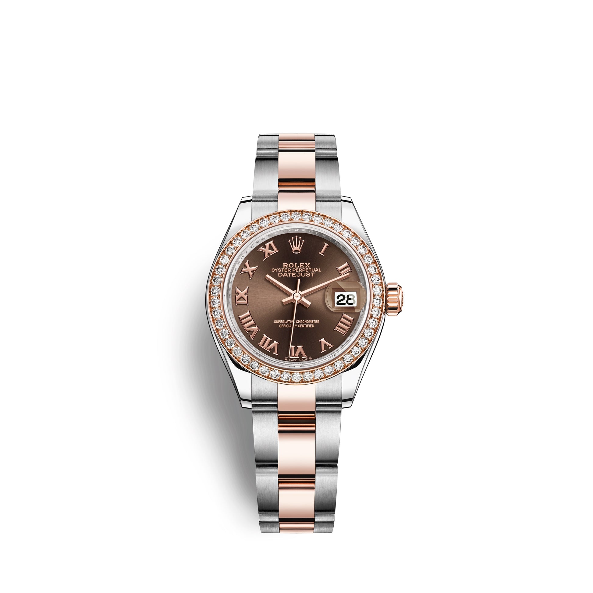 Rolex Lady-Datejust 28, Oystersteel and 18k Everose Gold, Ref# 279381RBR-0010