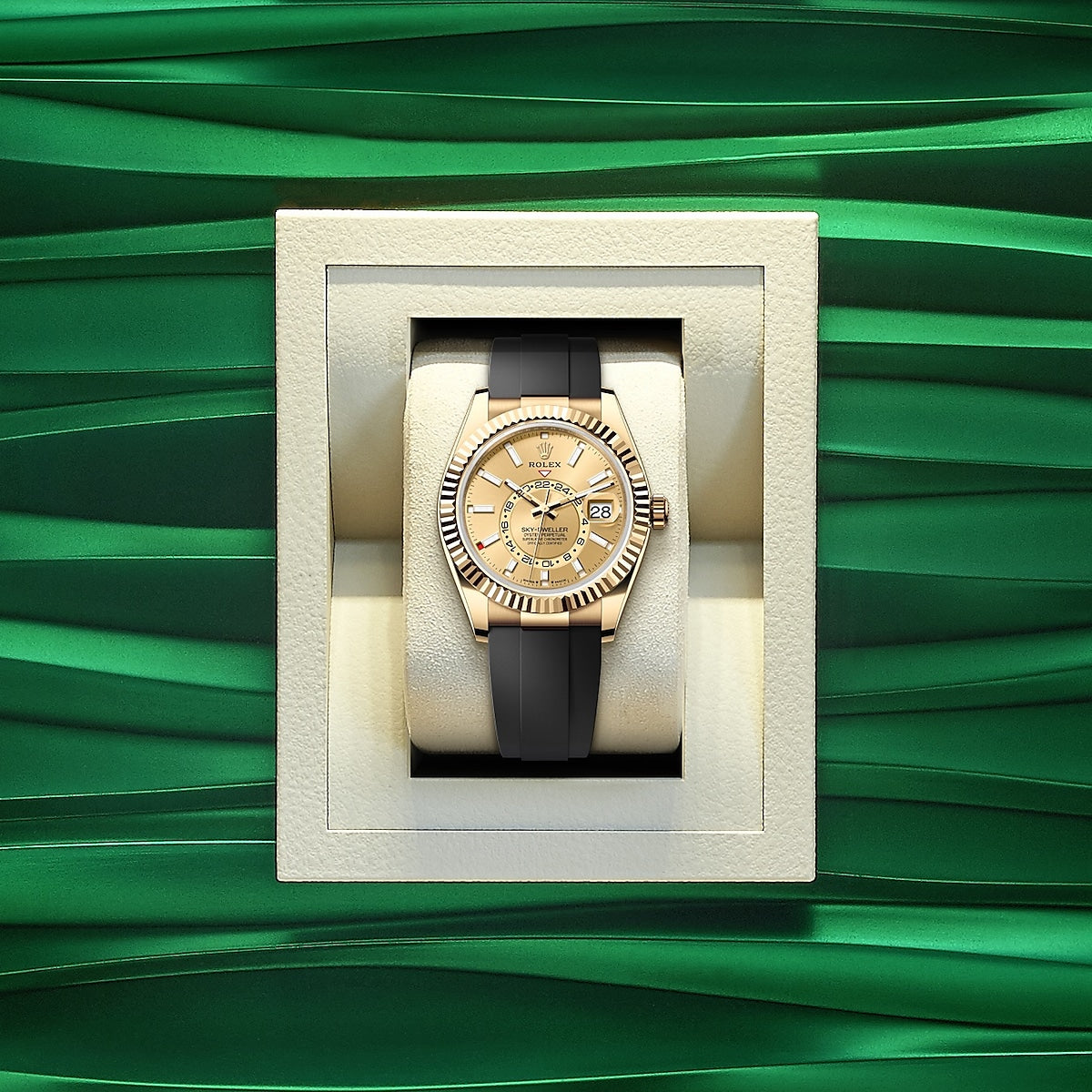 Rolex Sky-Dweller, 42mm, 18k Yellow Gold, Ref# 336238-0001, Watch in a box