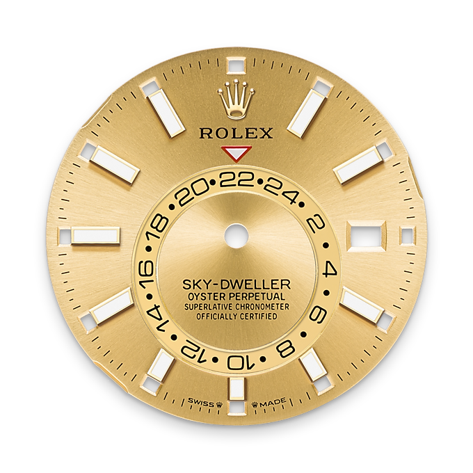 Rolex Sky-Dweller, 42mm, 18k Yellow Gold, Ref# 336238-0001, Dial
