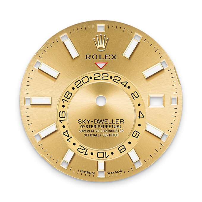 Rolex Sky-Dweller, 42mm, 18k Yellow Gold, Ref# 336938-0001, Dial