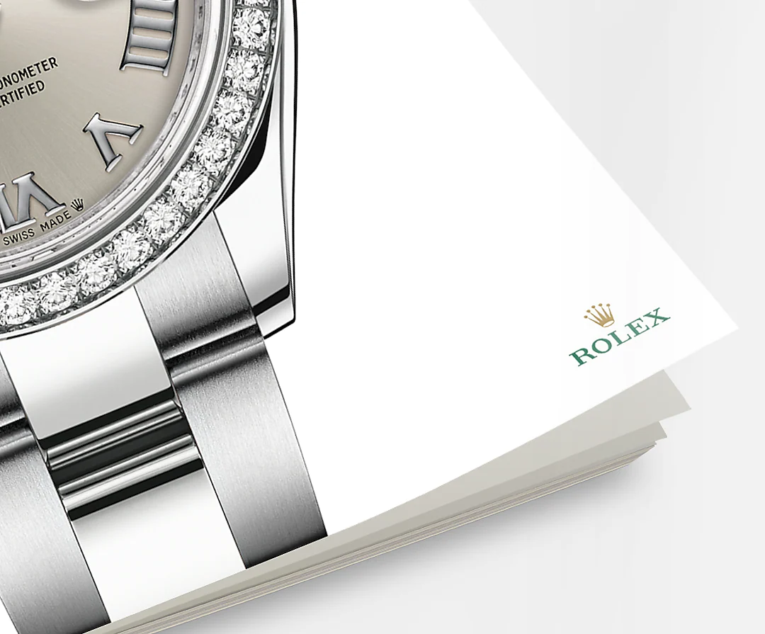 Rolex Lady-Datejust 28, Oystersteel and 18k White Gold, Ref# 279384RBR-0010, Bezel and bracelet