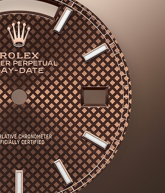 Dial Rolex Day-Date 40 Everose gold Ref# 228345RBR-0005