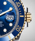 Rolex Submariner Date, Stainless Steel and 18k Yellow Gold, 41mm, Ref# 126613lb-0002, Crown