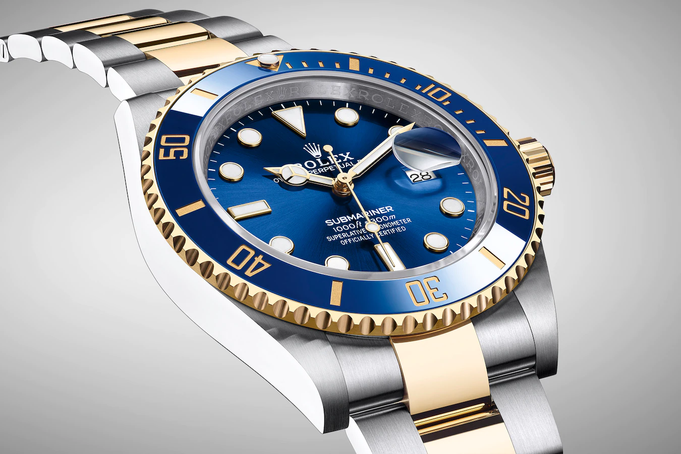 Rolex Submariner Date, Stainless Steel and 18k Yellow Gold, 41mm, Ref# 126613lb-0002, Left