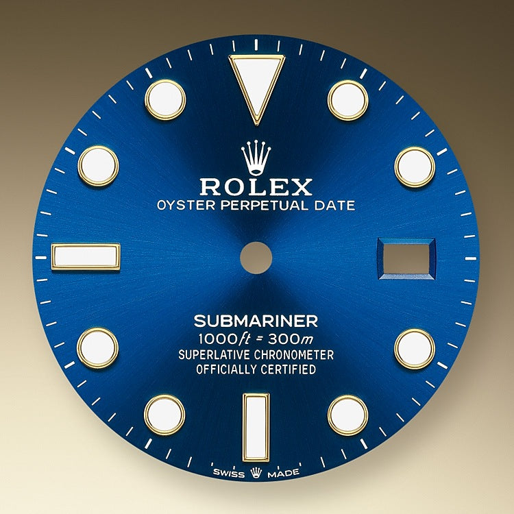 ROLEX 18kt Gold Submariner 41mm Blue Dial Model 126618 LB – Sant Blanc