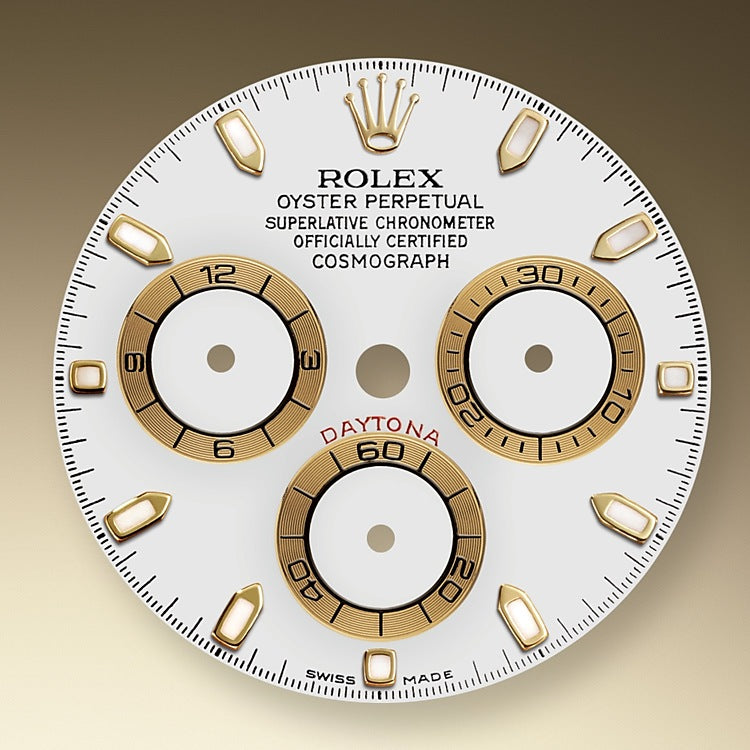 Rolex Cosmograph Daytona, 18k Yellow Gold and Stainless Steel, 40mm, Ref# 116503-0001, Dial