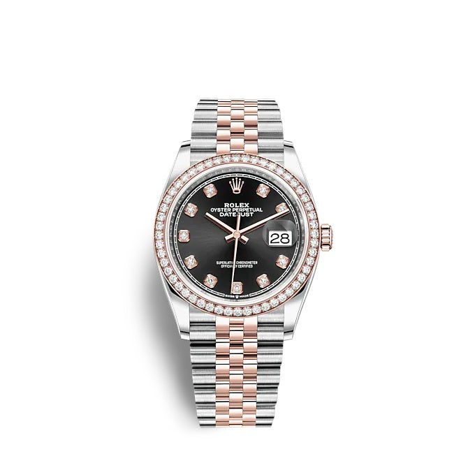 Rolex Datejust 36 Oystersteel and Everose gold Ref# 126281RBR-0007