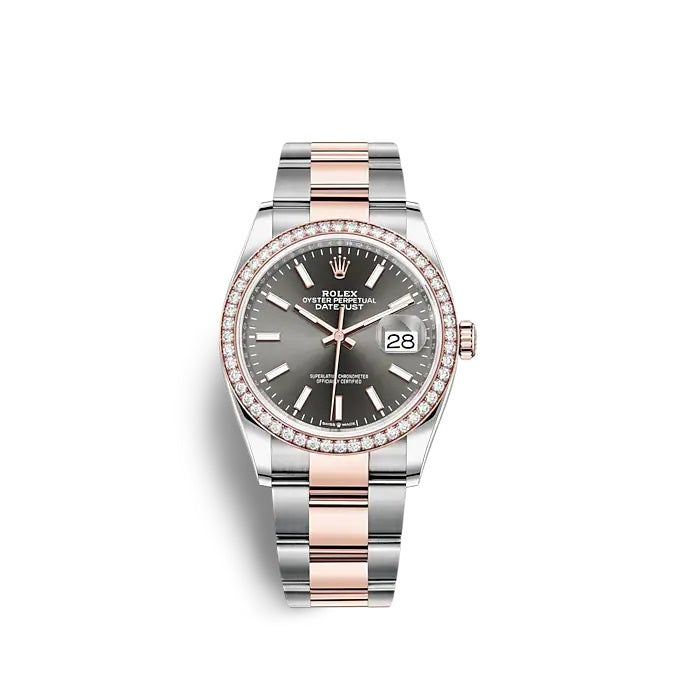 Rolex Datejust 36 Oystersteel and Everose gold Ref# 126281RBR-0002