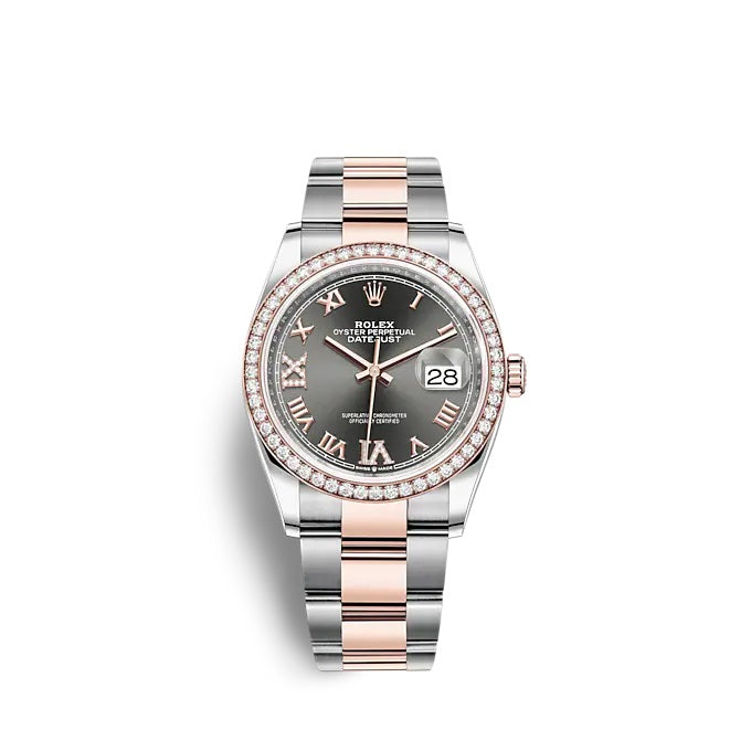 Rolex Datejust 36 Oystersteel and Everose gold Ref# 126281RBR-0012