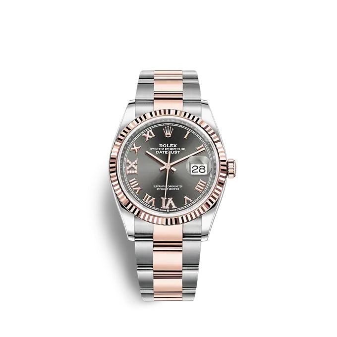 Rolex Datejust 36 Oystersteel and Everose gold Ref# 126231-0024