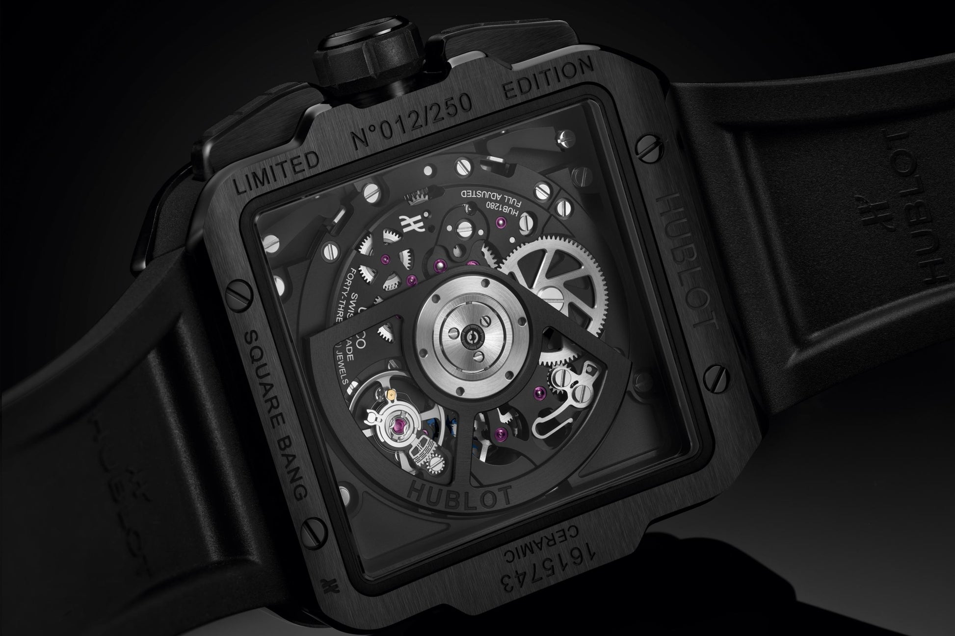 Hublot Square Bang Ceramic Watches In Black And White For 2023