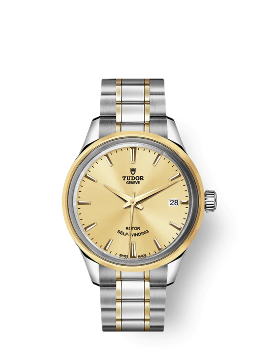 Tudor Style, Stainless Steel and Yellow Gold, 34mm, Ref# M12303-0001