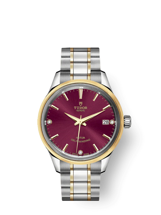 Tudor Style, Stainless Steel and Yellow Gold with Diamond-set 34mm, Ref# M12303-0015