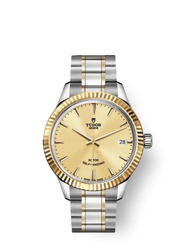 Tudor Style, Stainless Steel and Yellow Gold, 34mm, Ref# M12313-0001