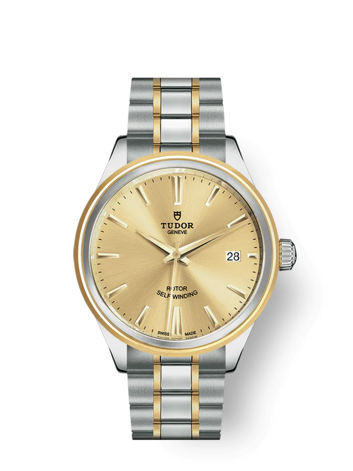 Tudor Style, Stainless Steel and Yellow Gold, 38mm, Ref# M12503-0001