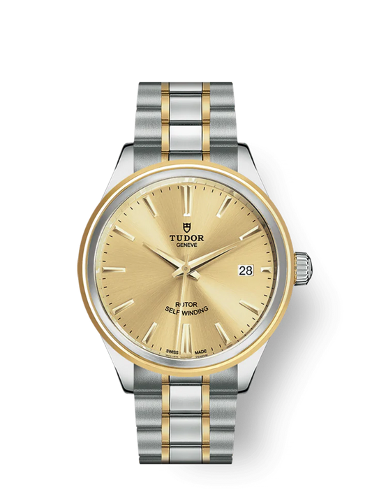 Tudor Style, Stainless Steel and Yellow Gold, 38mm, Ref# M12503-0001