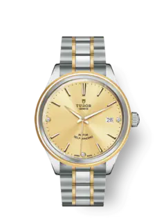 Tudor Style, Stainless Steel and Yellow Gold with Diamond-set, 38mm, Ref# M12503-0004