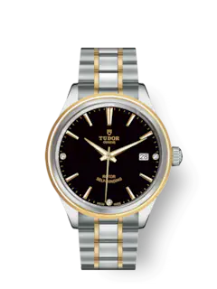 Tudor Style, Stainless Steel and Yellow Gold with Diamond-set, 38mm, Ref# M12503-0006