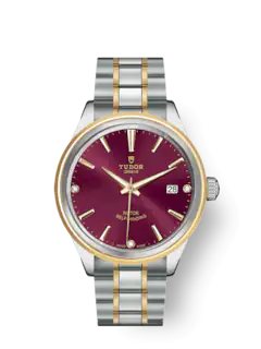 Tudor Style, Stainless Steel and Yellow Gold with Diamond-set, 38mm, Ref# M12503-0015