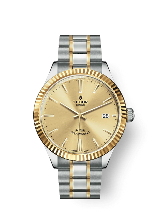 Tudor Style, Stainless Steel and Yellow Gold, 38mm, Ref# M12513-0001