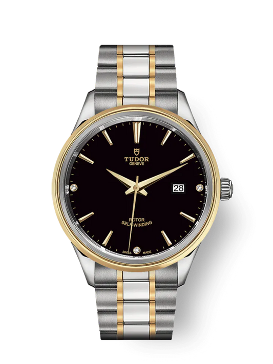 Tudor Style, Stainless Steel and Yellow Gold with Diamond-set, 41mm, Ref# M12703-0006