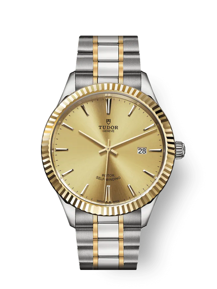 Tudor Style, Stainless Steel and Yellow Gold, 41mm, Ref# M12713-0001