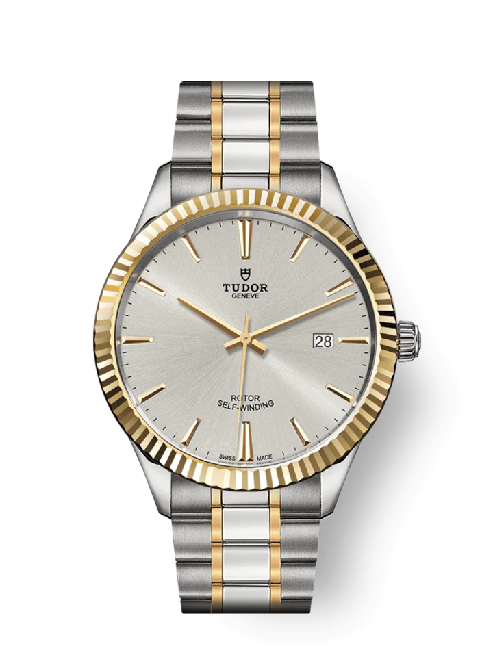Tudor Style, Stainless Steel and Yellow Gold, 41mm, Ref# M12713-0003