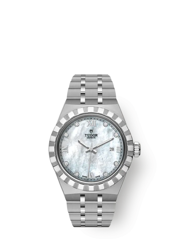 Tudor Royal, Stainless Steel and Diamond-set, 28mm, Ref# M28300-0005